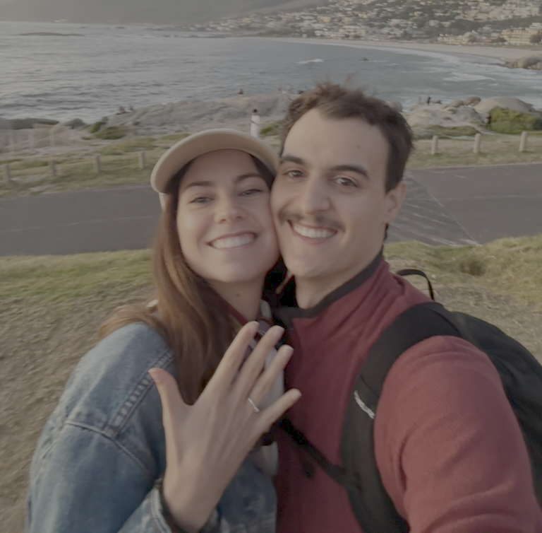 Chiara y Rafa, los novios
